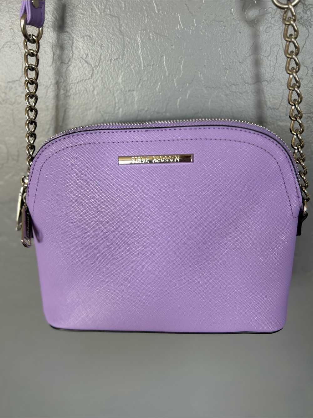 Steve Madden Lavender Crossbody with Gold Chain